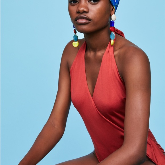 wrap style swimsuit